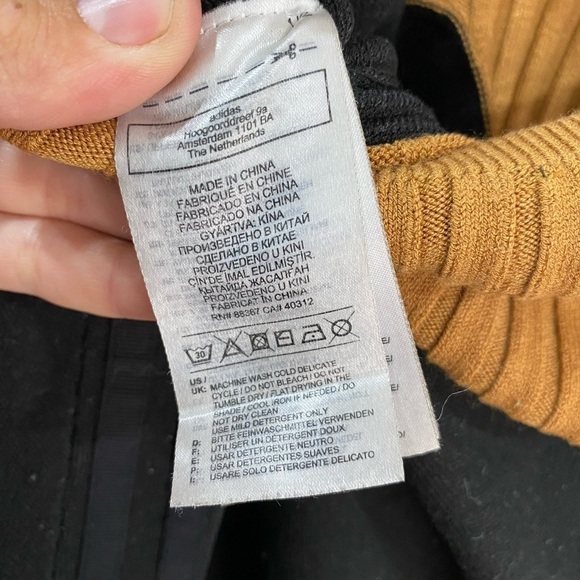 Ivy Park x Adidas Corset Playsuit Black Mesa Drip 2 Ribbed Knit Striped SZ S - Picture 11 of 11